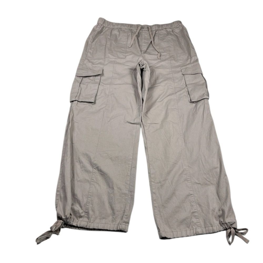 YMI Womens Wide Leg Utility Cargo Pants Purple Baggy Streetwear Relaxed Fit L
